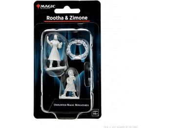 Role Playing Games Wizkids - Magic the Gathering - Unpainted Miniature - Rootha and Zimone - 90345 - Cardboard Memories Inc.