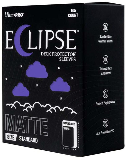 Supplies Ultra Pro - Eclipse Matte Deck Protectors - Standard Size - 105 Count Royal Purple - Cardboard Memories Inc.