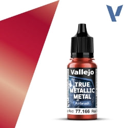 Acrylicos Vallejo - True Metallic Metal - Airbrush - Ruby Red - 77 166