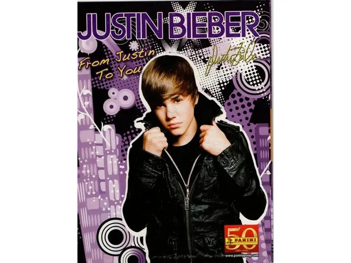 Stickers Panini - Justin Bieber - Sticker Album - Cardboard Memories Inc.
