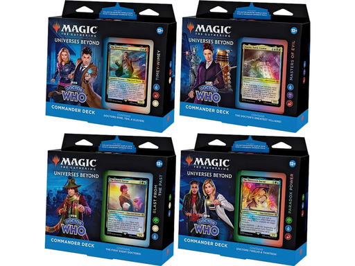 Trading Card Games Magic the Gathering - Dr Who - Commander Deck - Set of 4 - Cardboard Memories Inc.
