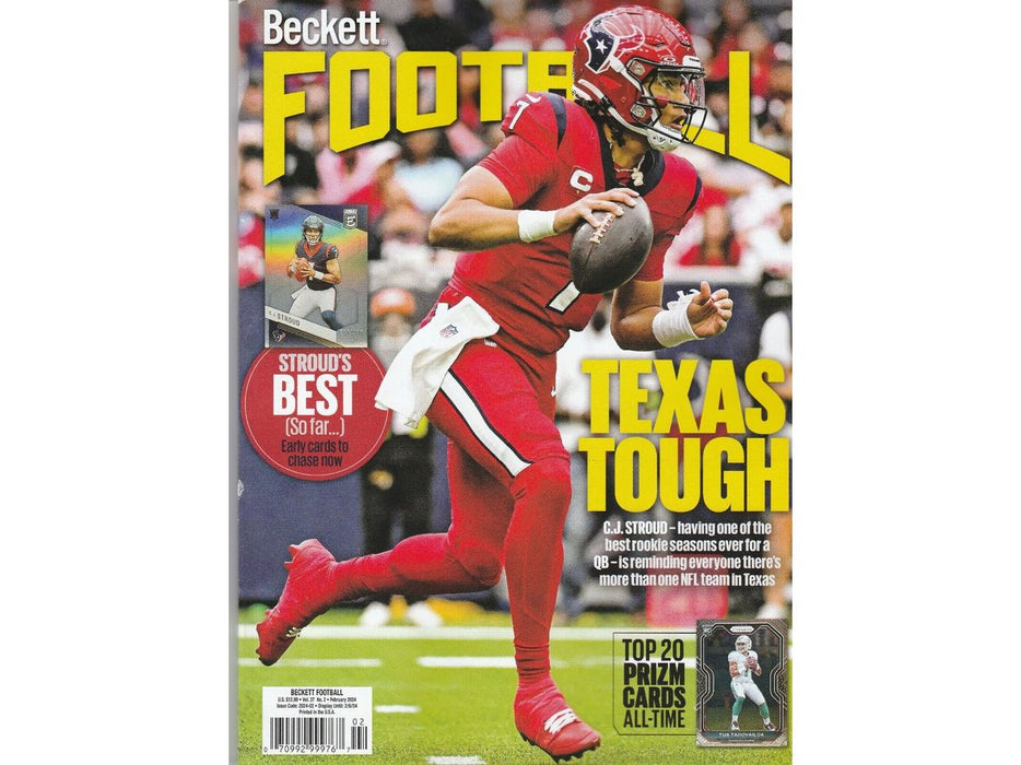 Price Guides Beckett - Football Price Guide - February 2024 - Vol 37 - No. 2 - Cardboard Memories Inc.