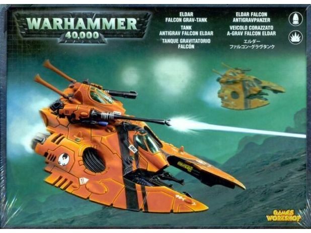 Collectible Miniature Games Games Workshop - Warhammer 40K - Eldar - Falcon Grav-Tank - 46-08 (2006 Producttion) - Cardboard Memories Inc.