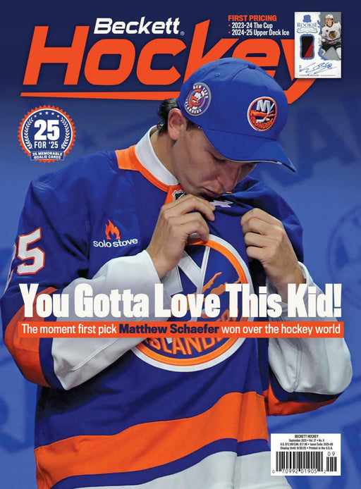 Magazine Beckett - Hockey Price Guide - September 2025 - Vol 37 - No. 9 - Cardboard Memories Inc.