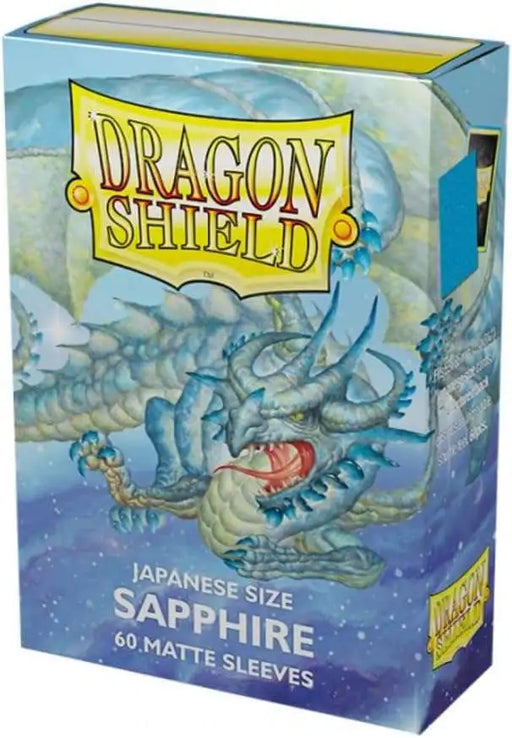 Supplies Arcane Tinmen - Dragon Shield Sleeves - Japanese Size - Matte - Sapphire - Package of 60 - Cardboard Memories Inc.