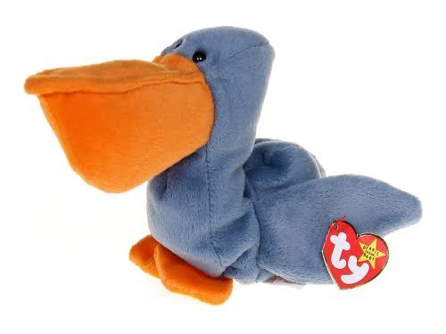 Plush TY Beanie Baby - Scoop The Pelican - Cardboard Memories Inc.