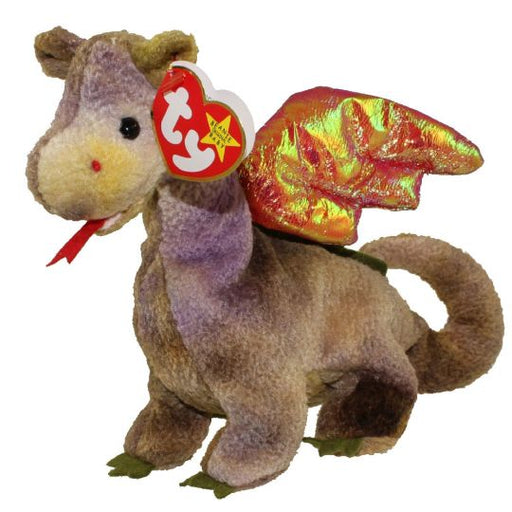 Plush TY Beanie Baby - Scorch the Dragon - Cardboard Memories Inc.