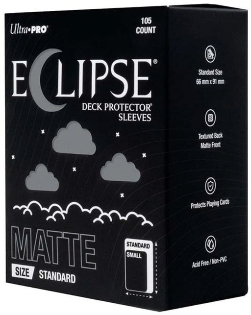 Supplies Ultra Pro - Eclipse Matte Deck Protectors - Standard Size - 105 Count Smoke Gray - Cardboard Memories Inc.