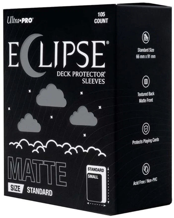 Ultra Pro - Eclipse Matte Deck Protectors - Standard Size - 105 Count Smoke Gray