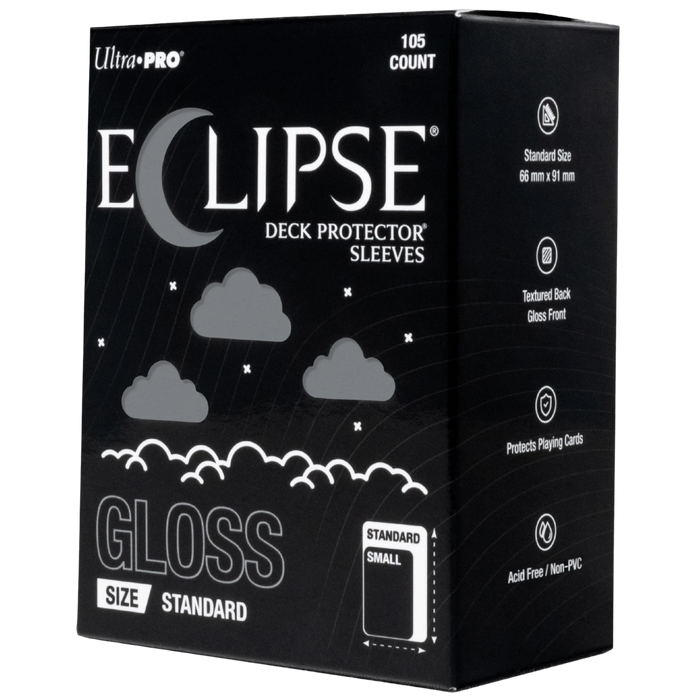Ultra Pro - Eclipse Gloss Deck Protectors - Standard Size - 105 Count Smoke Gray