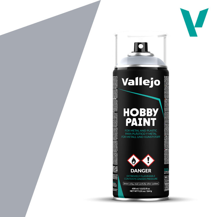 Paints and Paint Accessories Acrylicos Vallejo - Paint Spray - Silver - 28 021 - Cardboard Memories Inc.