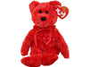 Plush TY Beanie Baby - Sizzle the Bear - Cardboard Memories Inc.