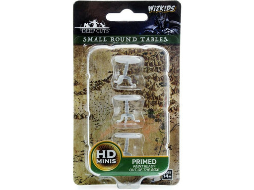 Role Playing Games Wizkids - Dungeons and Dragons - Unpainted Miniature - Deep Cuts - Small Round Tables  - 73365 - Cardboard Memories Inc.