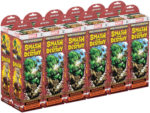 Collectible Miniature Games Wizkids - Marvel - HeroClix - Smash and Destroy - Booster Brick - Cardboard Memories Inc.