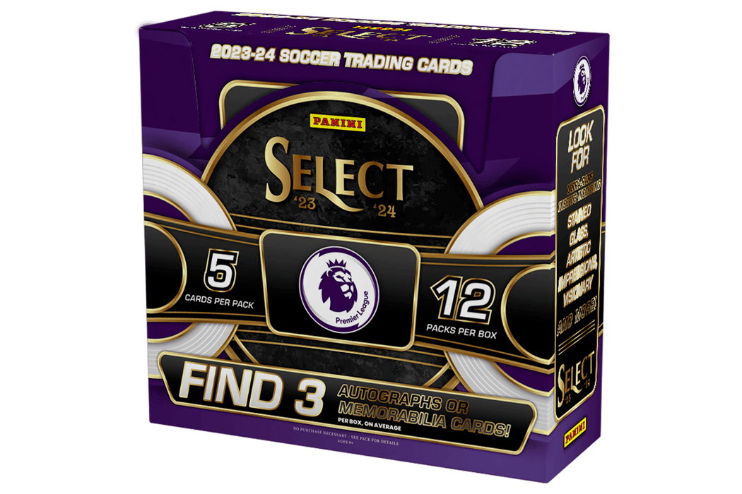 Sports Cards Panini - 2023-24 - Soccer - Select - Premier League EPL - Hobby Box - Cardboard Memories Inc.