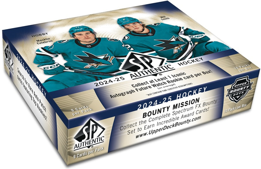 Sports Cards Upper Deck - 2024-25 - Hockey - SP Authentic - Hobby Box - Cardboard Memories Inc.