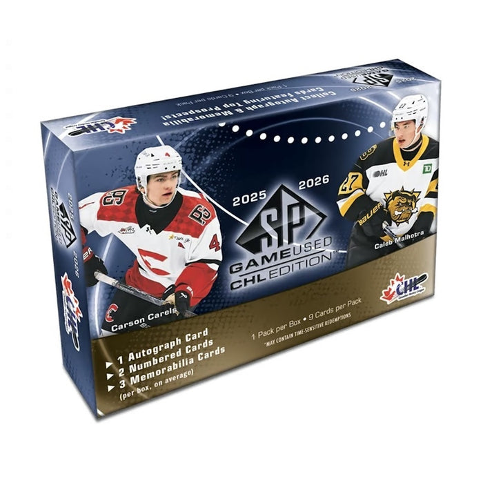 Upper Deck - 2025-26 - Hockey - SP Game Used - CHL Edition - Hobby Box