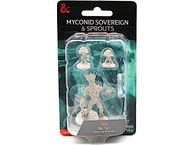 Role Playing Games Wizkids - Dungeons and Dragons - Unpainted Miniature - Nolzurs Marvellous Miniatures - Myconid Sovereign and Sprouts - 90427 - Cardboard Memories Inc.