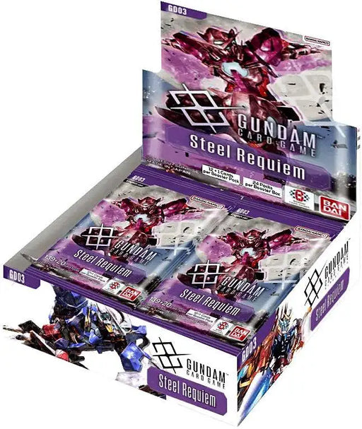 collectible card game Bandai - Gundam Card Game - GD-03 - Steel Requiem - Booster Box - Cardboard Memories Inc.