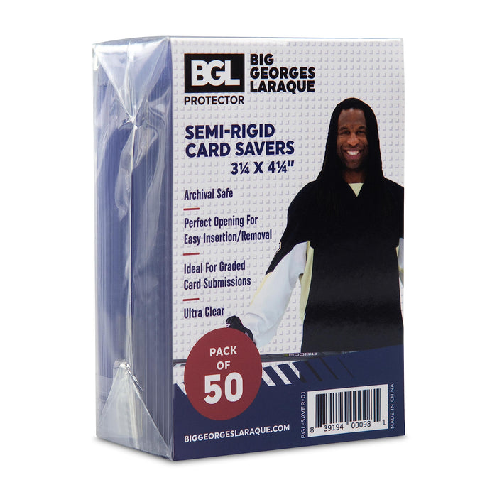 Supplies BGL - Grading Semi-Rigid Trading Card Savers - Package of 50 - Cardboard Memories Inc.