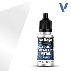 Acrylicos Vallejo - True Metallic Metal - Light - Sterling Silver - 77 101