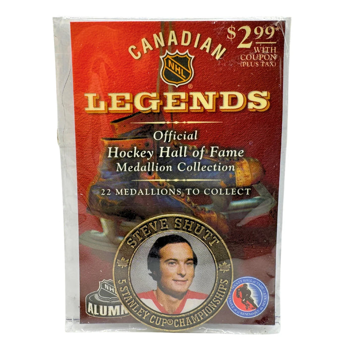 Collectible Merchandise NHL - Canadian Legends - Official Hockey Hall of Fame - Medallion Collection - Steve Shutt - Cardboard Memories Inc.