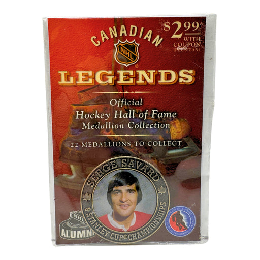 Supplies NHL - Canadian Legends - Official Hockey Hall of Fame - Medallion Collection - Serge Savard - Cardboard Memories Inc.