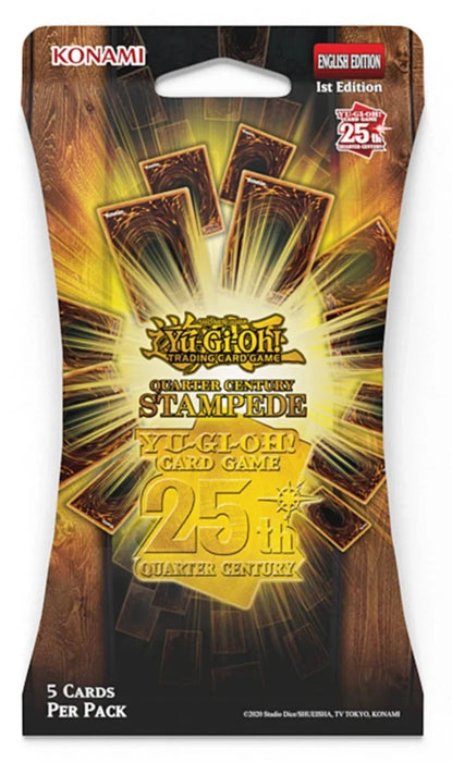 Trading Card Games Konami - Yu-Gi-Oh! - Quarter Century Stampede - Blister Pack - Cardboard Memories Inc.