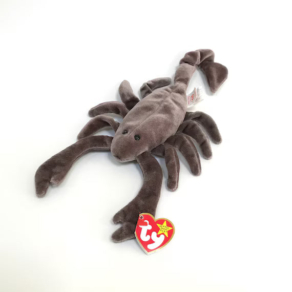 Plush TY Beanie Babies - Stinger the Scorpion - Cardboard Memories Inc.