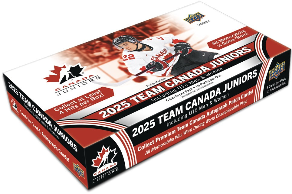 Sports Cards Upper Deck - 2025 - Hockey - Team Canada Juniors Hockey - Hobby Box - Cardboard Memories Inc.