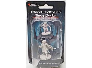 Role Playing Games Wizkids - Magic the Gathering - Unpainted Miniature - Thraben Inspector and Tracker - 90396 - Cardboard Memories Inc.