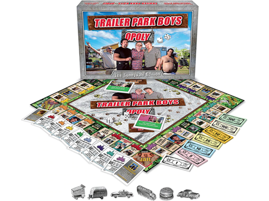 Board Games Hasbro - Trailer Park Boys Opoly - Cardboard Memories Inc.