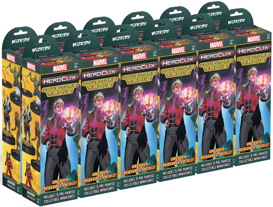 Collectible Miniature Games Wizkids - Marvel - HeroClix - Collectors Trove - Booster Brick with 1 Ultimate Hulk Heroclix Included - Cardboard Memories Inc.