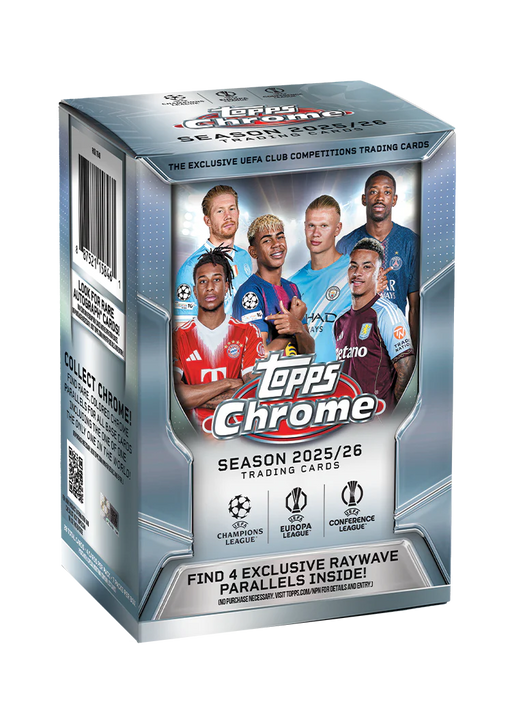 Sports Cards Topps - 2025-26 - Soccer - UEFA - Chrome - Blaster Value Box - Cardboard Memories Inc.