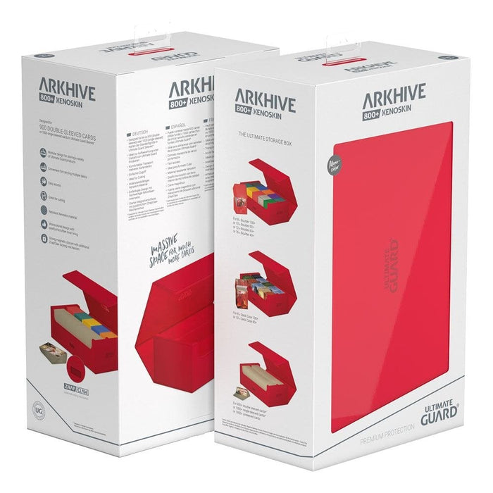 Supplies Ultimate Guard - Arkhive - Monocolor Red Xenoskin - 800+ - Cardboard Memories Inc.