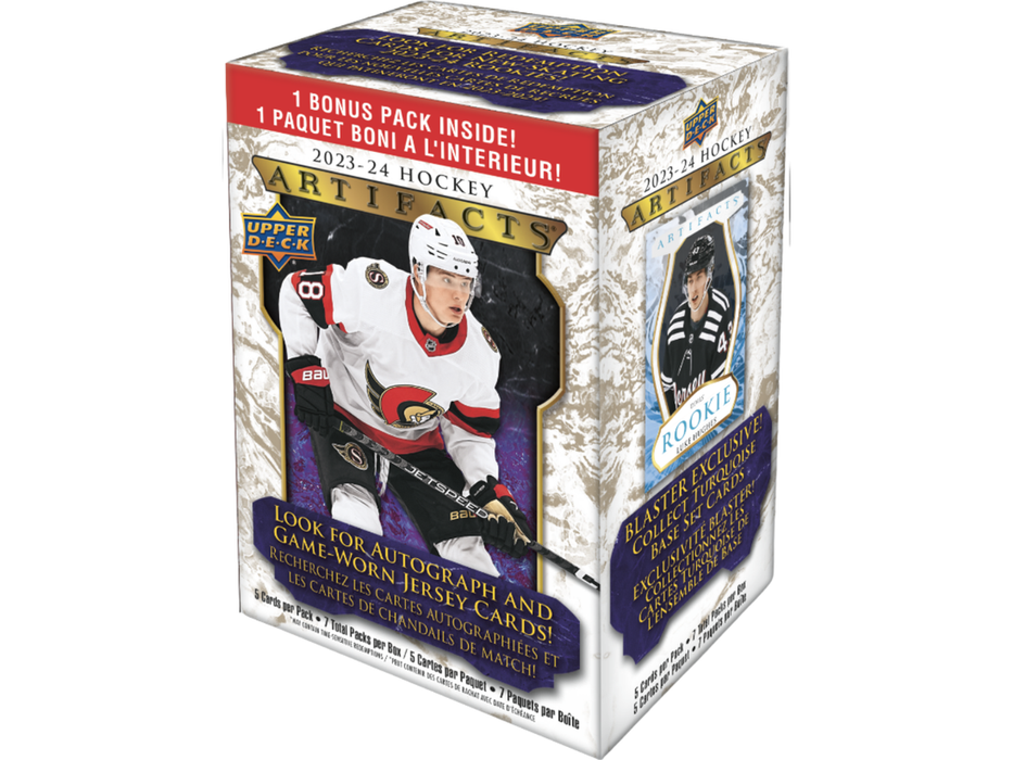 Sports Cards Upper Deck - 2023-24 - Hockey - Artifacts - Blaster Box - Cardboard Memories Inc.