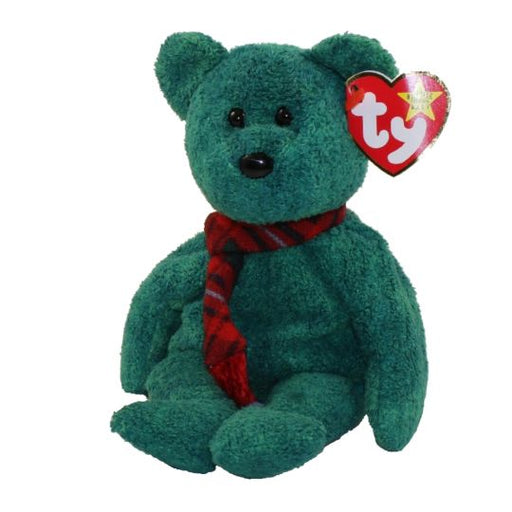 Plush TY Beanie Baby - Wallace the Bear - Cardboard Memories Inc.