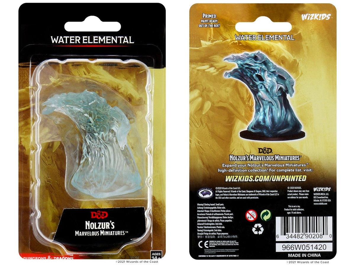 Dungeons and Dragons - Unpainted Miniatures Water Elemental — Cardboard ...