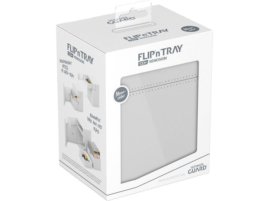 Supplies Ultimate Guard - Flip N Tray Xenoskin - Monocolor White - 133 - Cardboard Memories Inc.