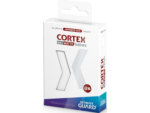 Supplies Ultimate Guard - Cortex Sleeves - Japanese - Matte - White - 60 Count - Cardboard Memories Inc.