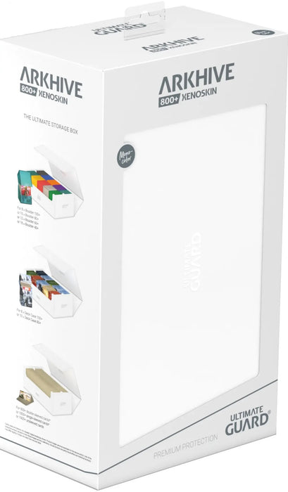Supplies Ultimate Guard - Arkhive - Monocolor White Xenoskin - 800+ - Cardboard Memories Inc.