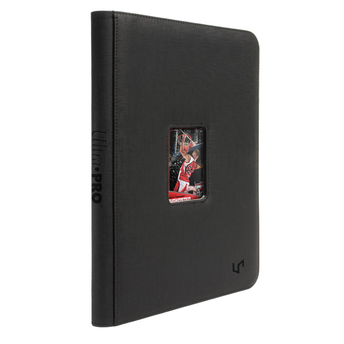 Ultra Pro - 9 Pocket Pro Premium Zipper Binder - Window - Black