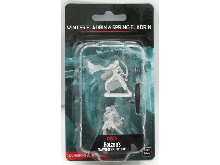 Role Playing Games Wizkids - Dungeons and Dragons - Unpainted Miniature - Nolzurs Marvellous Miniatures - Winter and Spring Eladrin - 90320 - Cardboard Memories Inc.