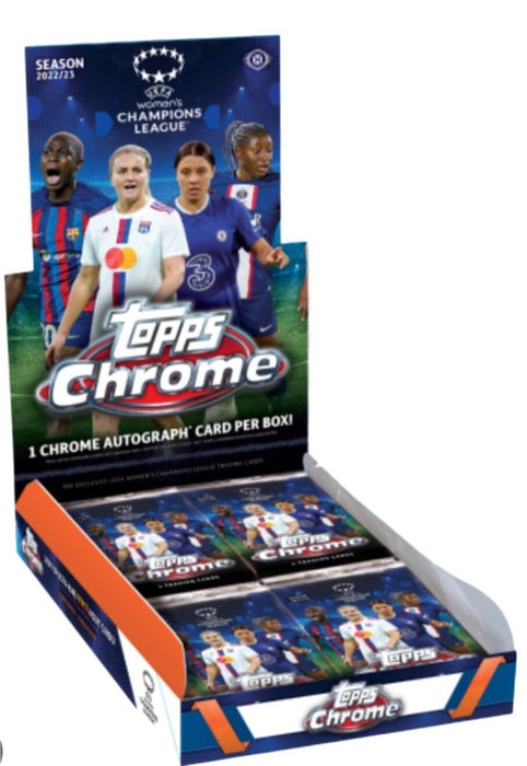 Sports Cards Topps - 2022-23 - UEFA Soccer - Chrome - Womens Champions League - Hobby Box - Cardboard Memories Inc.