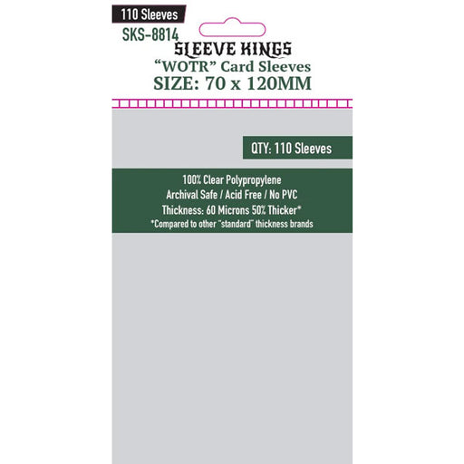 Supplies Sleeve Kings - "WOTR" Card Sleeves - 70mm x 120mm - Cardboard Memories Inc.