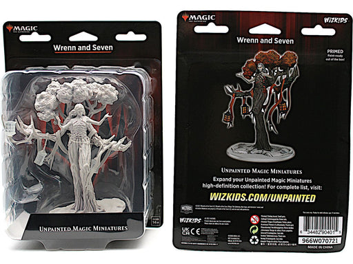 Role Playing Games Wizkids - Magic the Gathering - Unpainted Miniature - Wrenn and Seven - 90401 - Cardboard Memories Inc.