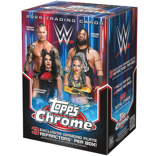 Sports Cards Topps - 2026 - WWE - Chrome - Blaster Value Box - Cardboard Memories Inc.