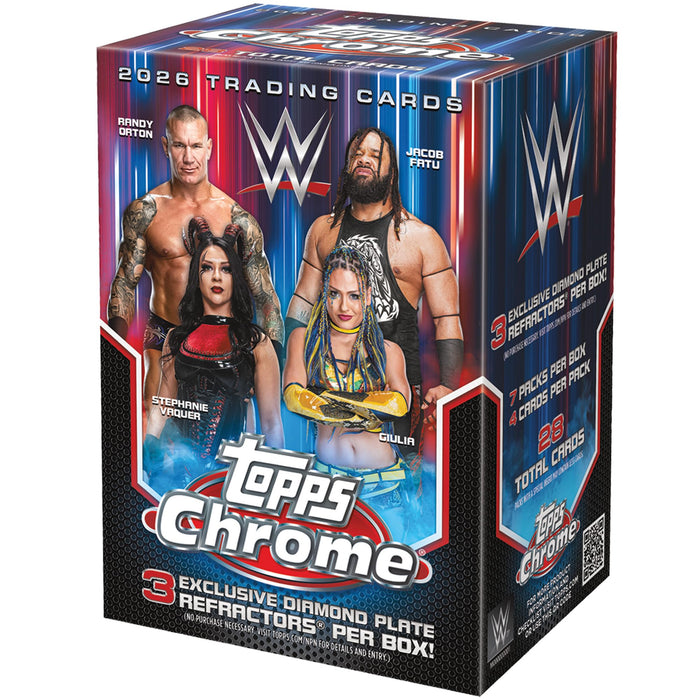 Sports Cards Topps - 2026 - WWE - Chrome - Blaster Value Box - Cardboard Memories Inc.