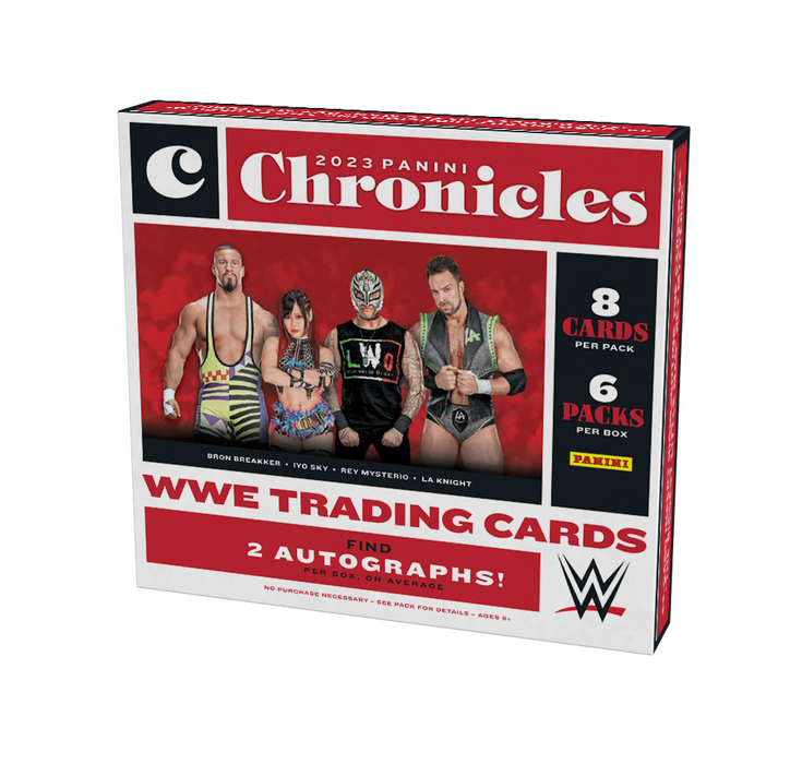 Sports Cards Panini - 2023 - Wrestling - WWE - Chronicles - Hobby Box - Cardboard Memories Inc.