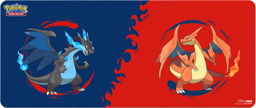 Supplies Ultra Pro - Playmat - Pokemon - Mega Charizard X and Mega Charizard Y - 6ft Table Mat - Cardboard Memories Inc.